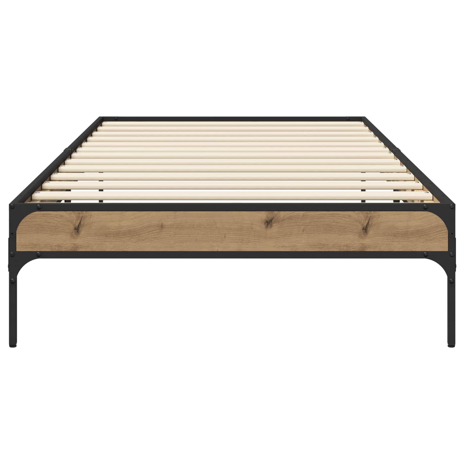 vidaXL Bed Frame Artisian Oak 80 x 200 cm Engineered Wood 4