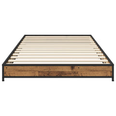 vidaXL Bed Frame Old Wood 80 x 200 cm Engineered Wood 4