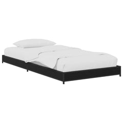 vidaXL Bed Frame Black Oak 80 x 200 cm Engineered Wood 2