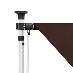 vidaXL Manual Retractable Awning Brown 200 cm 4