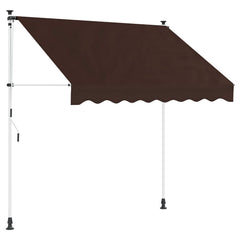 vidaXL Manual Retractable Awning Brown 200 cm 2