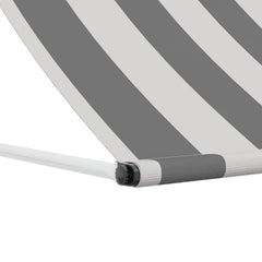 vidaXL Awning Anthracite and White 400 x 150 cm 4