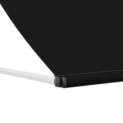 Retractable Awning 350 x 150 cm Black