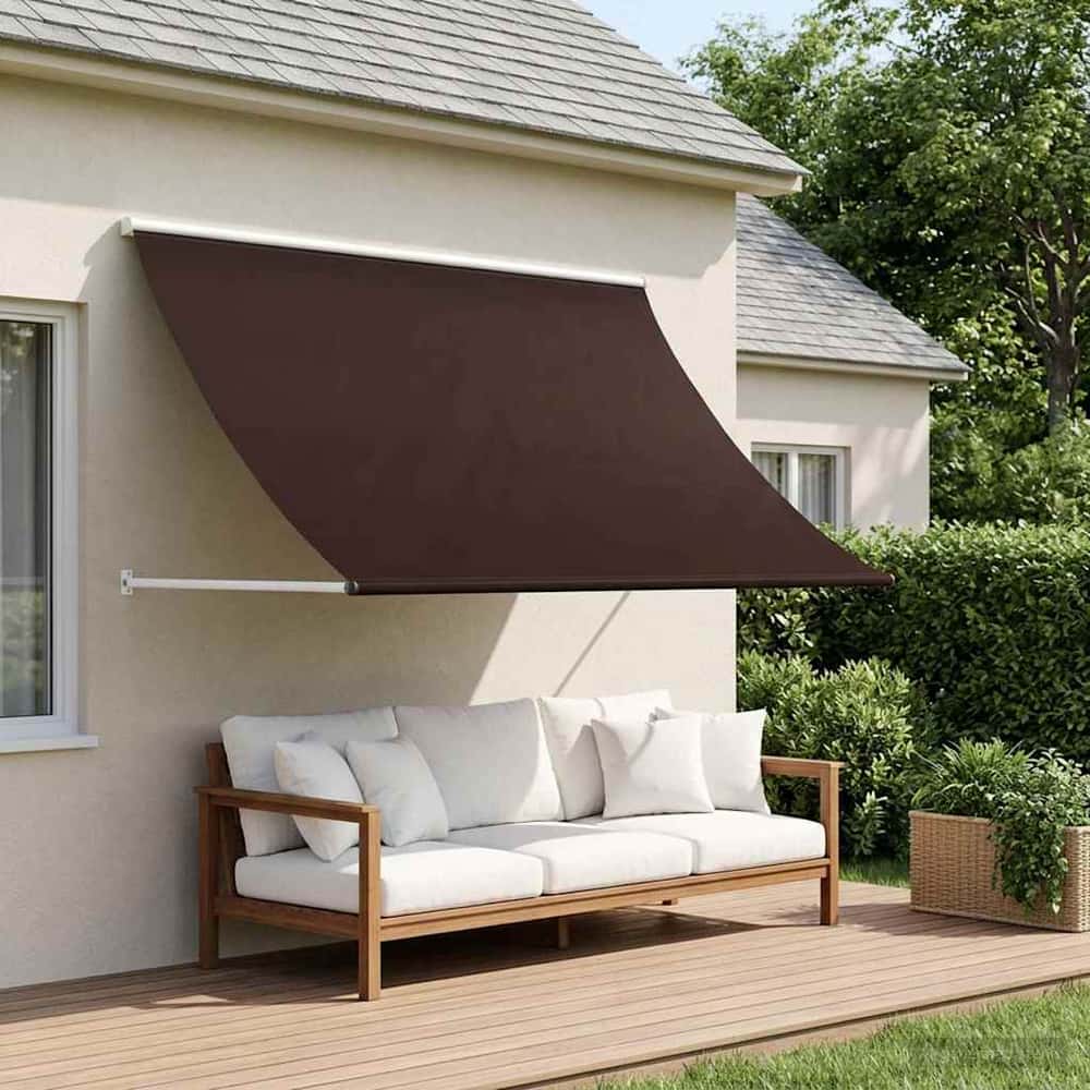 Retractable Awning 350 x 150 cm Brown