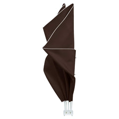 vidaXL Balcony Privacy Screen 150 x 300 cm Polyester Rectangular Brown 6