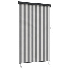 vidaXL Roller Blind Anthracite and White 100 x 250 cm 2