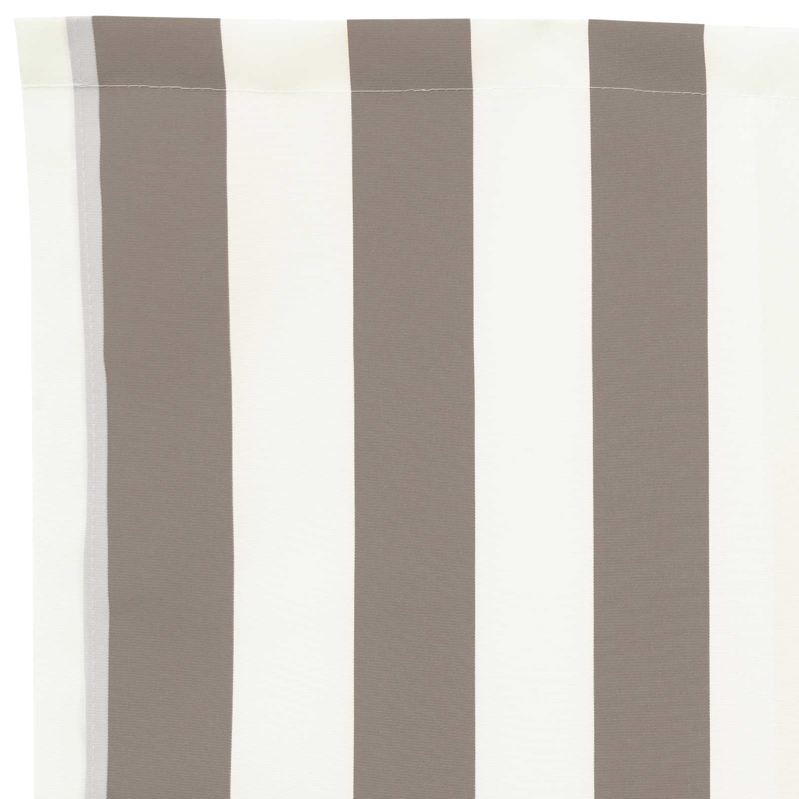 vidaXL Awning Replacement Fabric Light Grey and White 481 x 295 cm 6