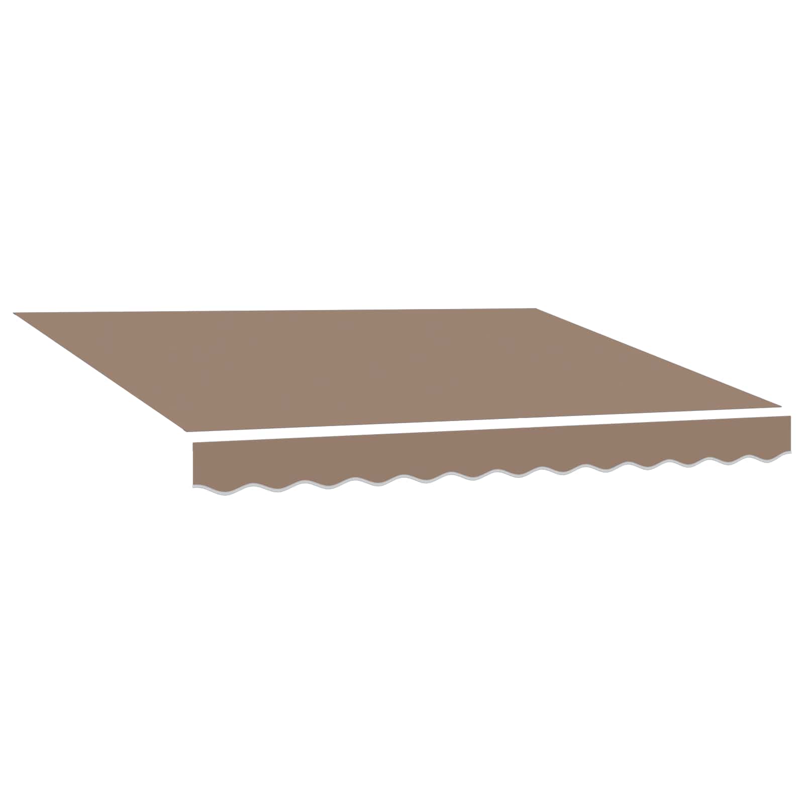 vidaXL Awning Replacement Fabric Taupe 481 x 345 cm Polyester 2