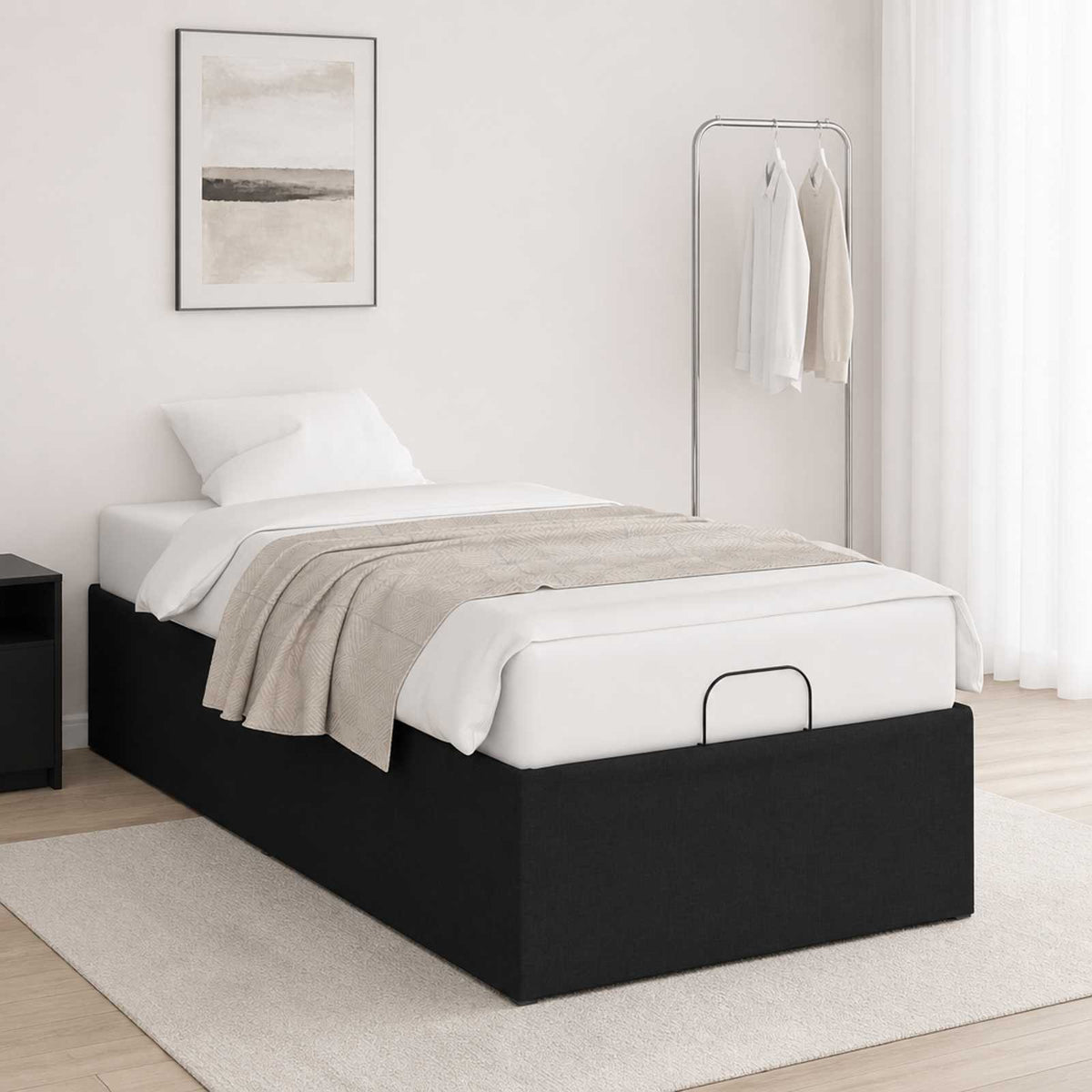 Electric Adjustable Bed Frame Steel Black