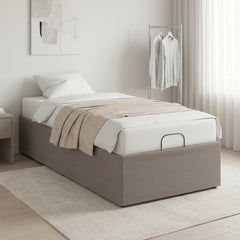 Electric Adjustable Bed Frame Steel Taupe