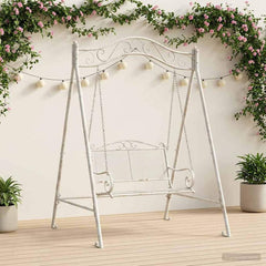 Swing Frame 113 x 121.5 x 168 cm Steel Antique white