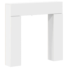 vidaXL Fireplace Surround White 102 x 18 x 100.5 cm Engineered Wood 2