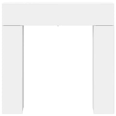 vidaXL Fireplace Surround White 102 x 18 x 100.5 cm Engineered Wood 6