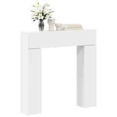 vidaXL Fireplace Surround White 102 x 18 x 100.5 cm Engineered Wood 3