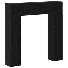 vidaXL Fireplace Surround Black Oak 102 x 18 x 100.5 cm 2