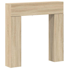 vidaXL Fireplace Surround Sonoma Oak 102 x 18 x 100.5 cm 2