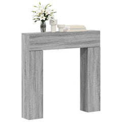 vidaXL Fireplace Surround Grey Sonoma 102 x 18 x 100.5 cm 3