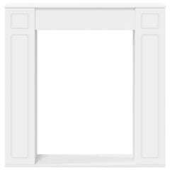 vidaXL Fireplace Surround White 100 x 20 x 100 cm Engineered Wood 4