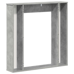 vidaXL Fireplace Surround Concrete Grey 100 x 20 x 100 cm 6