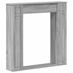 vidaXL Fireplace Surround Grey Sonoma 100 x 20 x 100 cm 2