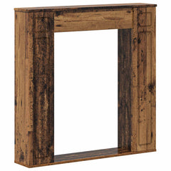 vidaXL Fireplace Surround Old Wood 100 x 20 x 100 cm Engineered Wood 2