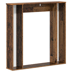 vidaXL Fireplace Surround Old Wood 100 x 20 x 100 cm Engineered Wood 6