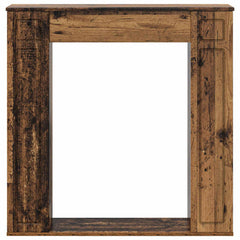 vidaXL Fireplace Surround Old Wood 100 x 20 x 100 cm Engineered Wood 4