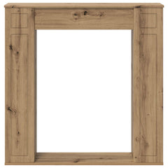 vidaXL Fireplace Surround Artisan Oak 100 x 20 x 100 cm 4