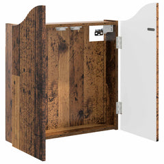 vidaXL Dartboard Cabinet Oak Wood 56 x 12 x 63 cm Engineered Wood 4