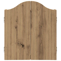 vidaXL Dartboard Cabinet Artisan Oak 56 x 12 x 63 cm Engineered Wood 5