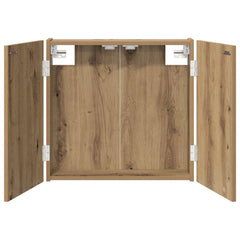 Dartboard Cabinet Artisan Oak Engineered Wood, image 2