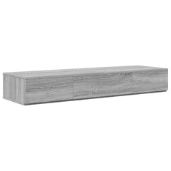 vidaXL Studio Desk Grey Sonoma 152 x 40 x 19.5 cm Engineered Wood 2