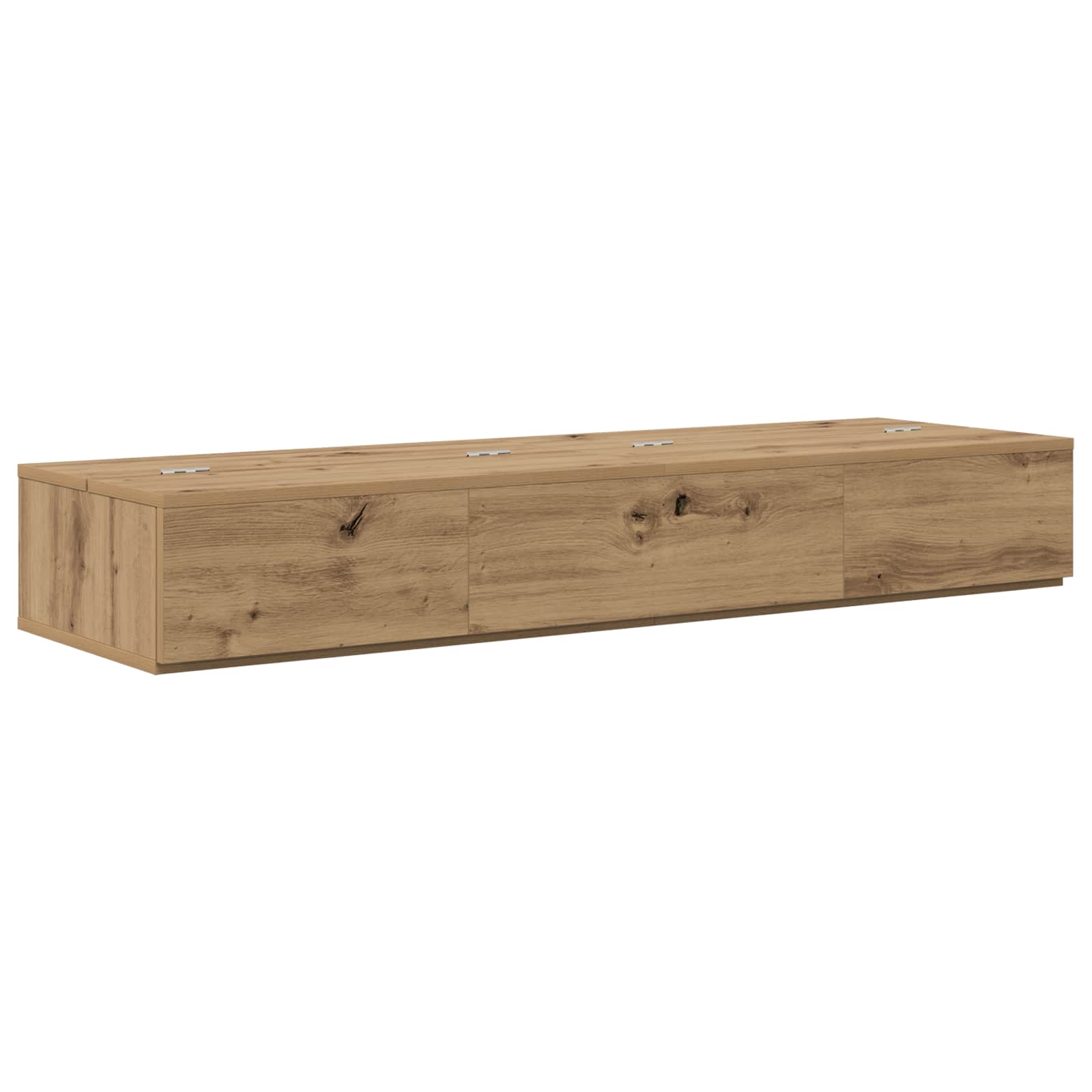 vidaXL Studio Desk Artisan Oak 152 x 40 x 19.5 cm Engineered Wood 2