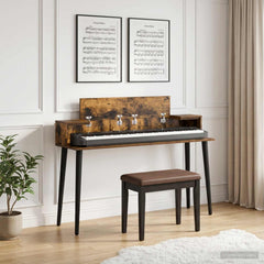 Studio Desk Engineered Wood 152 x 36 x 19.5 cm Smoked oak