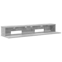 vidaXL Studio Desk Concrete Grey 130 x 36 x 19.5 cm Engineered Wood 2