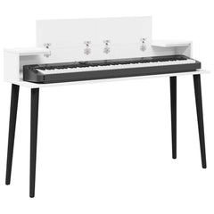 vidaXL Studio Desk White 110 x 36 x 19.5 cm Engineered Wood 3