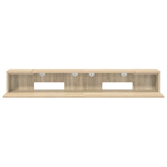 vidaXL Studio Desk Sonoma Oak 110 x 36 x 19.5 cm Engineered Wood 5