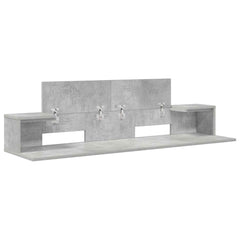 vidaXL Studio Desk Concrete Grey 110 x 36 x 19.5 cm Engineered Wood 4