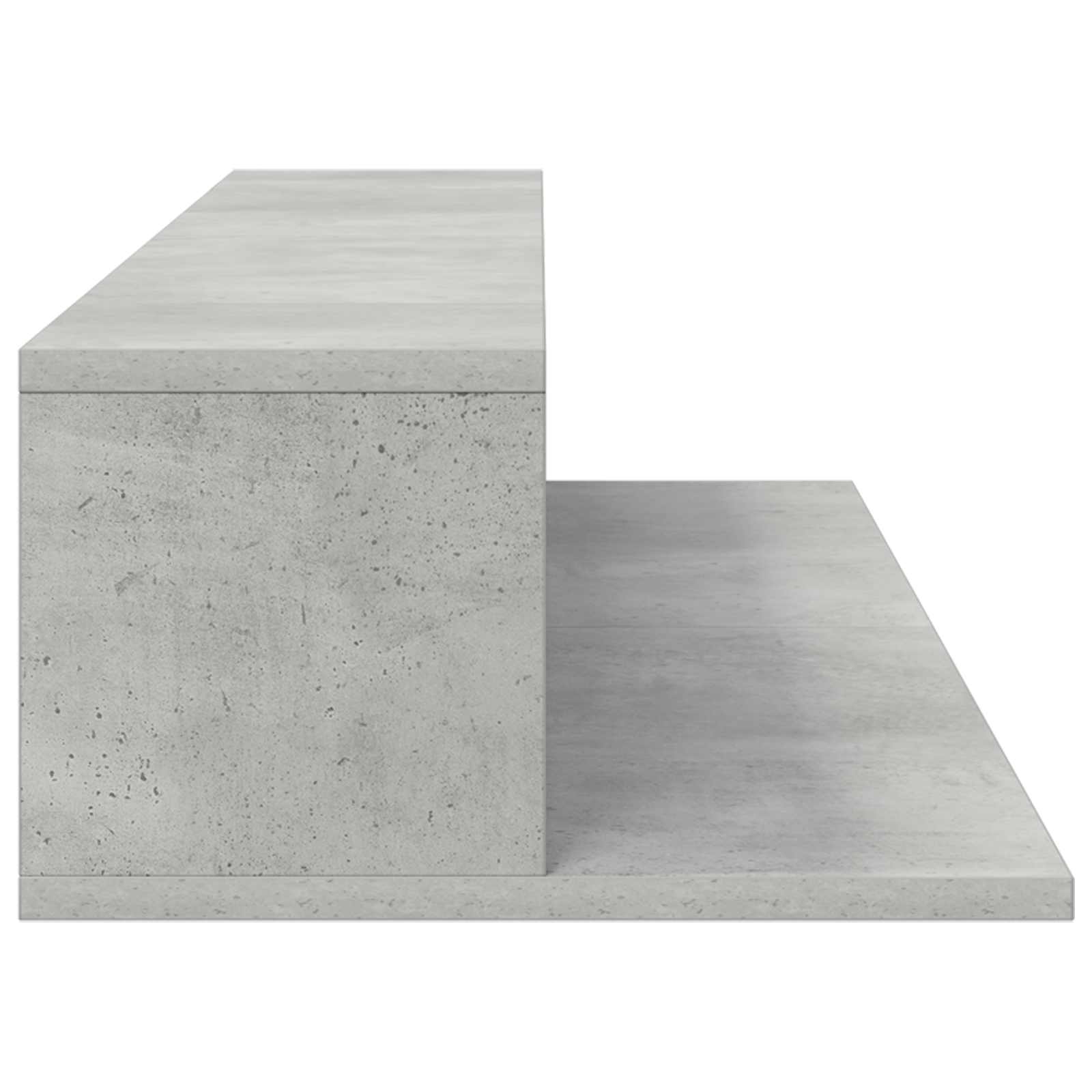 vidaXL Studio Desk Concrete Grey 110 x 36 x 19.5 cm Engineered Wood 6