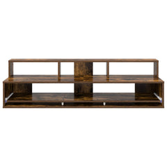 vidaXL Studio Desk Smoked Oak 110 x 42.5 x 36 cm Engineered Wood 5