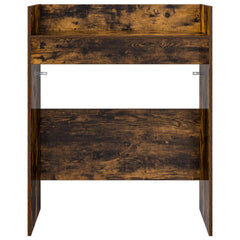 vidaXL DJ Table Smoked Oak 102 x 45 x 102 cm Engineered Wood 4