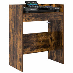 vidaXL DJ Table Smoked Oak 102 x 45 x 102 cm Engineered Wood 3