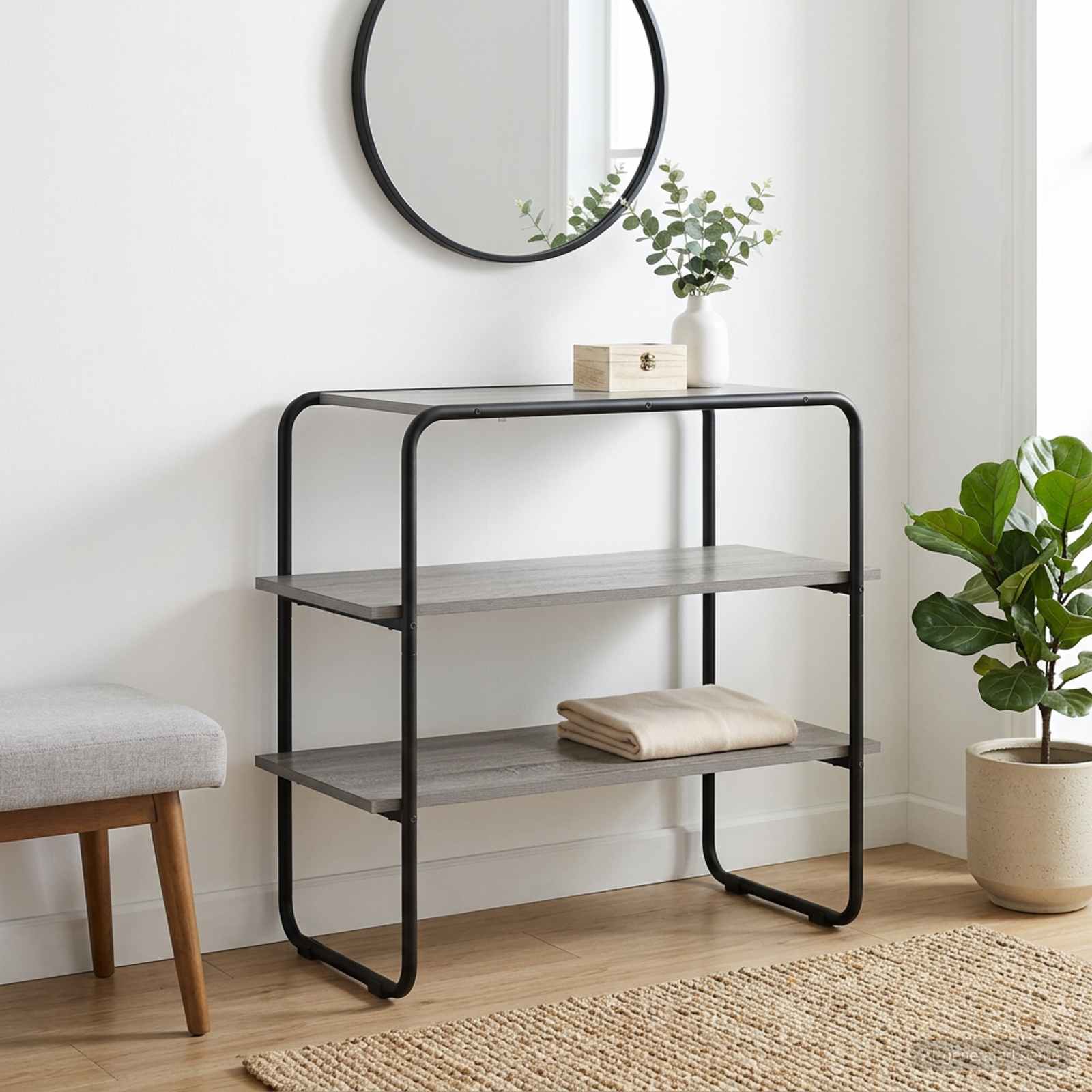 vidaXL Console Table Grey Sonoma 60 x 41 x 75 cm Engineered Wood 1
