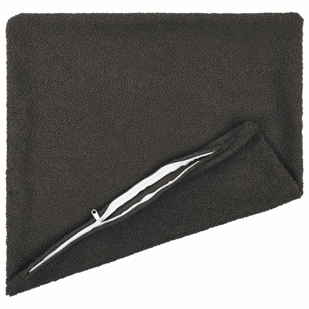 Cushion Cover HEERLEN Dark Grey Bouclé