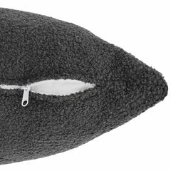 vidaXL Cushion Cover 6 pcs HEERLEN Dark Grey 40 x 60 cm Bouclé 5