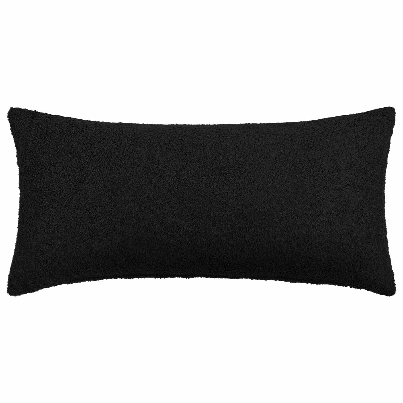 vidaXL Cushion Cover 6 pcs HEERLEN Black 40 x 70 cm Bouclé 2