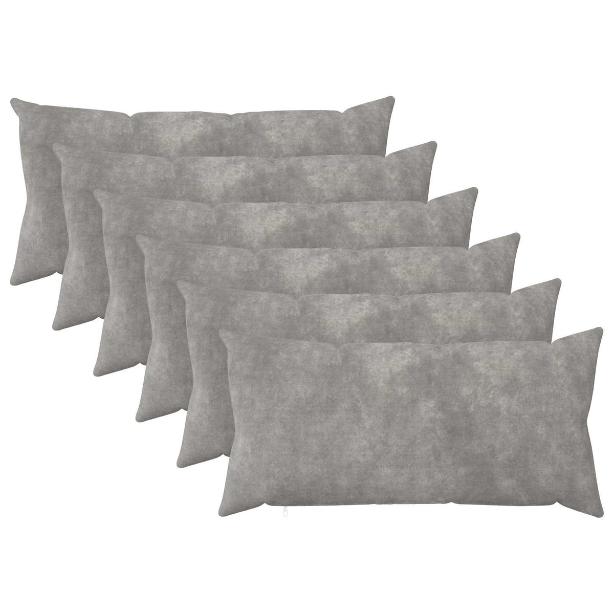 vidaXL Cushion Cover 6 pcs HEERLEN Light Grey 40 x 70 cm 1