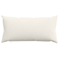 vidaXL Cushion Cover 6 pcs HEERLEN Cream 40 x 80 cm Corduroy 2