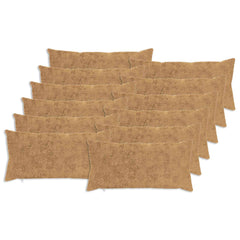 vidaXL Cushion Cover 12 pcs HEERLEN Taupe 40 x 80 cm Faux Rabbit Fur 2