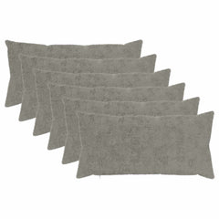 vidaXL Cushion Cover 6 pcs HEERLEN Light Grey 40 x 80 cm 2